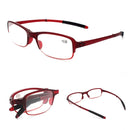 KCASA TR90 Soft Light Weight Folding Best Reading Glasses Magnifying Fatigue Relief