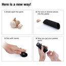 Stainless Steel Garlic Press and Peeler Set, with Silicone Tube Roller & Br