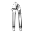 Stainless Steel Garlic Press and Peeler Set, with Silicone Tube Roller & Br