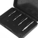 Drillpro 4pcs Small Size Double Side Damaged Screw Extractor Bolt Stud Remover Tool