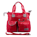 red New Ladies Fashion Waterproof Oxford Tote Bag Casual Nylon Shoulder Bag K4V9