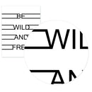 2pcs / set Northern Europe Gray Pineapple Letters (Be Wild and Free)Creativ X3Q7