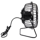 High Quality 4 Inch Cooling Ventilation Fan USB Solar Powered Panel Iron FanB6Q5
