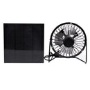 High Quality 4 Inch Cooling Ventilation Fan USB Solar Powered Panel Iron FanB6Q5