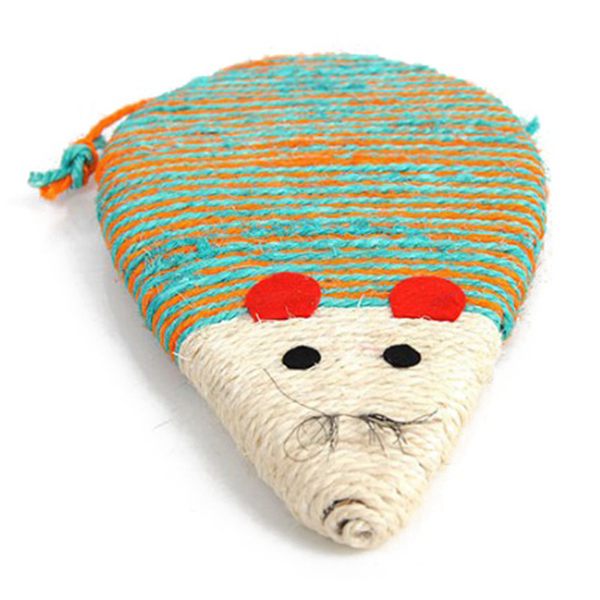 Sisal Hemp Card Cats Scratch Board Durable Mouse Fish Pattern Scratching Po R9R8