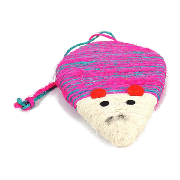 Sisal Hemp Card Cats Scratch Board Durable Mouse Fish Pattern Scratching PosO9N1