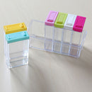 Transparent Spice Storage Containers, Set of 6 Seasoning Shaker Spice Jars  S9N4