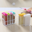 Transparent Spice Storage Containers, Set of 6 Seasoning Shaker Spice Jars  S9N4