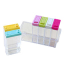 Transparent Spice Storage Containers, Set of 6 Seasoning Shaker Spice Jars  S9N4