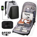 Anti Theft Code Lock Laptop Backpack Travel Bag With USB Charging Port For Laptop Notebook Tablet PC Under 15.6 Inch