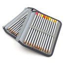 72 Holder Pen Colored Pencil Case School Multi-functional High Capacity Zip E6B4
