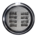 8Pcs/2 Pairs Dual Magnetic 3D False Eyelashes Long Natural Eyelashes Extension