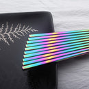 2 pairs Japanese Korean Length 23cm Food Grade Chopsticks Top Mirror Polish Z8W3
