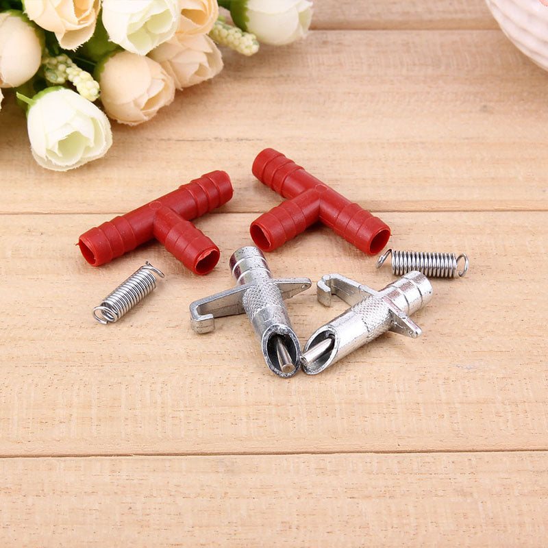 10 sets, Automatic Water Feeder,Spring Waterer Drinker Poultry Rabbits Nous D4R7