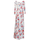 Pregnant Women Sexy off shoulder Floral Printed Maternity Photography Dress L6R6