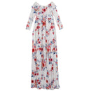 Pregnant Women Sexy off shoulder Floral Printed Maternity Photography Dress L6R6