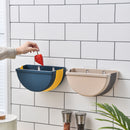 Kitchen Trash Can Collapsible Wall Mounted Garbage Trash Bag Holder