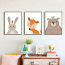fox animal HD Modern Home Wall Decor Abstract Canvas Print Oil Painting Wal