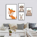 fox animal HD Modern Home Wall Decor Abstract Canvas Print Oil Painting Wal