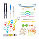 56PCS Crochet Hook Knit Yarn Weave Knitting Needle Clip Marker Tool Set CaseQ1X7