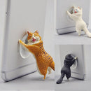 Simulation Cat Animal Design Mobile Phone Holder Smartphone Stand Yellow H3E7