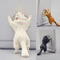 Simulation Cat Animal Design Mobile Phone Holder Smartphone Stand Yellow H3E7