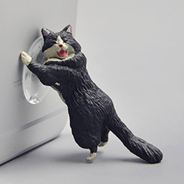 Simulation Cat Animal Design Mobile Phone Holder Smartphone Stand Yellow H3E7