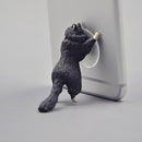 Simulation Cat Animal Design Mobile Phone Holder Smartphone Stand Yellow H3E7
