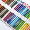 Maple Leaf Canvas School Pencil Case 48 Holes Roll Pencilcase Large Pen Bag