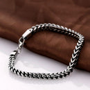 Mens Bracelets 5mm Stainless Steel Wristband Hand Chain Punk Jewelry Gift