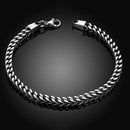 Mens Bracelets 5mm Stainless Steel Wristband Hand Chain Punk Jewelry Gift