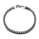 Mens Bracelets 5mm Stainless Steel Wristband Hand Chain Punk Jewelry Gift