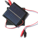 1W 5.5V Solar Cell Epoxy Polycrystalline Solar Panel+Clip For Charging 3.7V