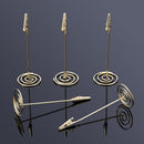 12 Pcs Table Number Card Holders with Alligator Clip Photo Memo Holder Clip