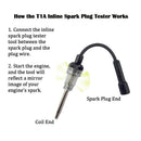 Auto Ignition Spark Plug Coil Tester In-Line Lead Tool For Car Van Bike Eng J1D4