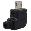 Right Angle Micro-USB 5 P Port Male Plug Socket Connector With Plastic Cove Y7P3