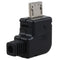 Right Angle Micro-USB 5 P Port Male Plug Socket Connector With Plastic Cove Y7P3