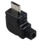 Right Angle Micro-USB 5 P Port Male Plug Socket Connector With Plastic Cove Y7P3