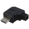 Right Angle Micro-USB 5 P Port Male Plug Socket Connector With Plastic Cove Y7P3