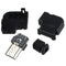 Right Angle Micro-USB 5 P Port Male Plug Socket Connector With Plastic Cove Y7P3