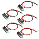5pcs Mini Digital DC Voltmeter 0.28 Inch Two-Wire 2.5V-30V Mini Digital DC