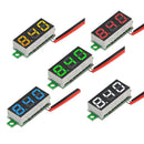5pcs Mini Digital DC Voltmeter 0.28 Inch Two-Wire 2.5V-30V Mini Digital DC