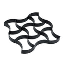 DIY Paving Mould Floor Pavement Mold Paving Black Plastic Slate Stones Ground Road Decorate Courtyard