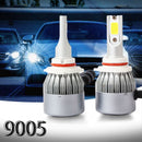 New 2pcs C6 LED Car Headlight Kit COB 9005 36W 7600LM White Light Bulbs D6X5