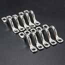 10Pcs Stainless Steel Boat Marine Canopy Bimini Pad Eye Strap Loop 5mm