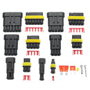 240Pcs 1/2/3/4/5/6 Pins Car Way Waterproof Electrical Terminal Wire Connector Plug Fuses