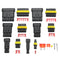 240Pcs 1/2/3/4/5/6 Pins Car Way Waterproof Electrical Terminal Wire Connector Plug Fuses