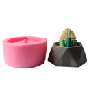 Handmade Silicone Flower Pot Mould 3D Geometric Concrete Succulent Planter Craft