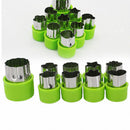 9pcs Mini Cookie Cutters Pie Crust Vegetable fruit Cutter baking Set tools  E4R3