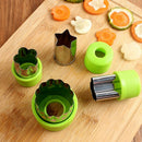 9pcs Mini Cookie Cutters Pie Crust Vegetable fruit Cutter baking Set tools  E4R3